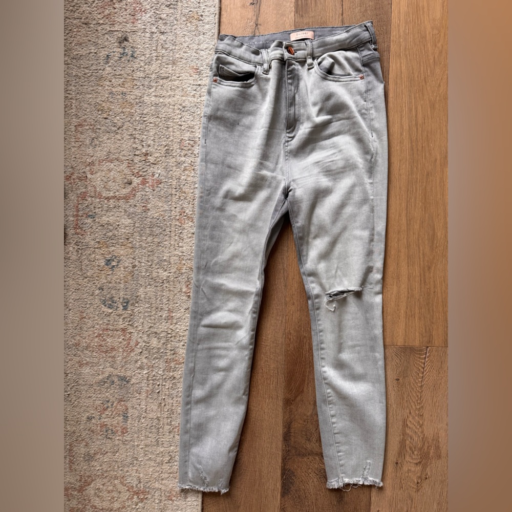 DL1961 Gray Jeans with Copper Button